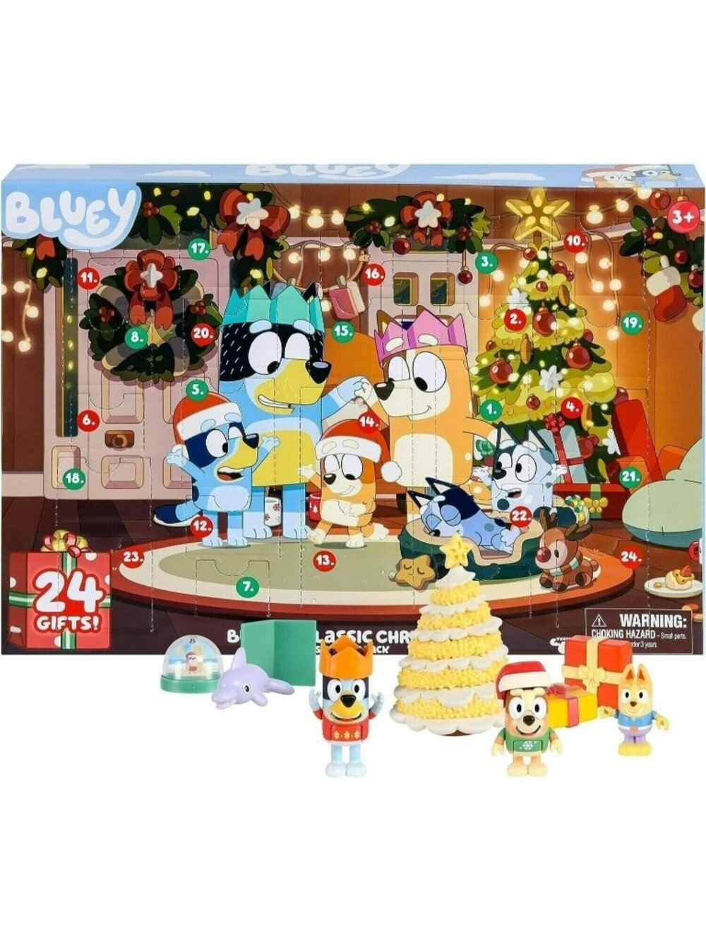 BLUEY'S Classic Christmas Countdown Advent Calendar 24 Exclusive Pieces 2023